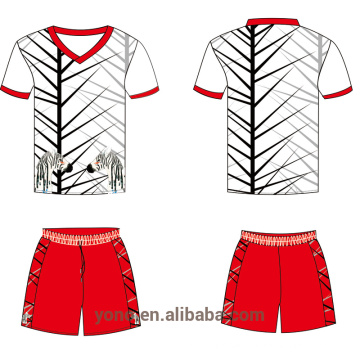 Fabrikpreis 100% Polyester-trockene Passform billig fertigen leere Fußball- / Fußball Jerseys besonders an